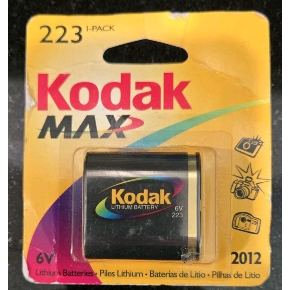 Kodak K223 Lithium Battery Pack 6V NOS New Vintage Camera 6-Volt 1pc 2012